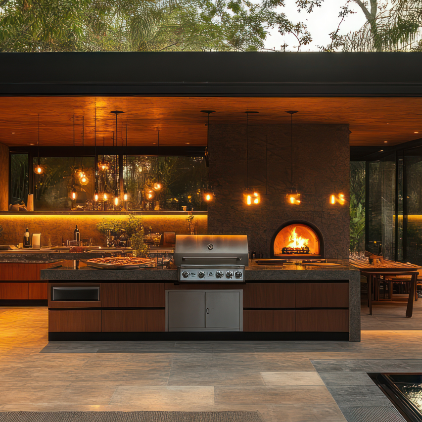 Outdoor Kitchens – Outdoor Luxury Supply - Advanced Automation For Outdoor Kitchen Features In Luxury Penthouse Living