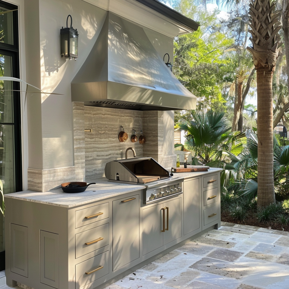 Illustration of Luxury Penthouse Suites With Outdoor Cooking Stations