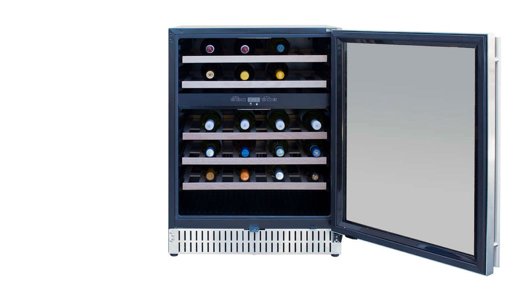 24" Outdoor Rated Dual Zone Wine Cooler