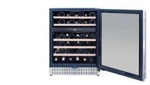 Load image into Gallery viewer, 24&quot; Outdoor Rated Dual Zone Wine Cooler