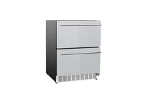 Load image into Gallery viewer, 24″ 5 Cu. Ft. Deluxe Outdoor Rated 2-Drawer Refrigerator