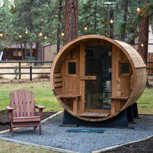 Load image into Gallery viewer, Barrel Sauna 6-Person with Porch