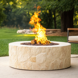 Round Concrete Fire Pit