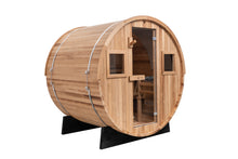 Load image into Gallery viewer, Extra-Wide 6-Person Outdoor Barrel Sauna by Redwood Outdoors