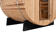 Load image into Gallery viewer, Extra-Wide 6-Person Outdoor Barrel Sauna by Redwood Outdoors