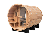 Load image into Gallery viewer, Horizon 6-Person Outdoor Sauna with Porch by Redwood Outdoors