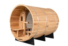 Load image into Gallery viewer, Barrel Sauna 6-Person with Porch