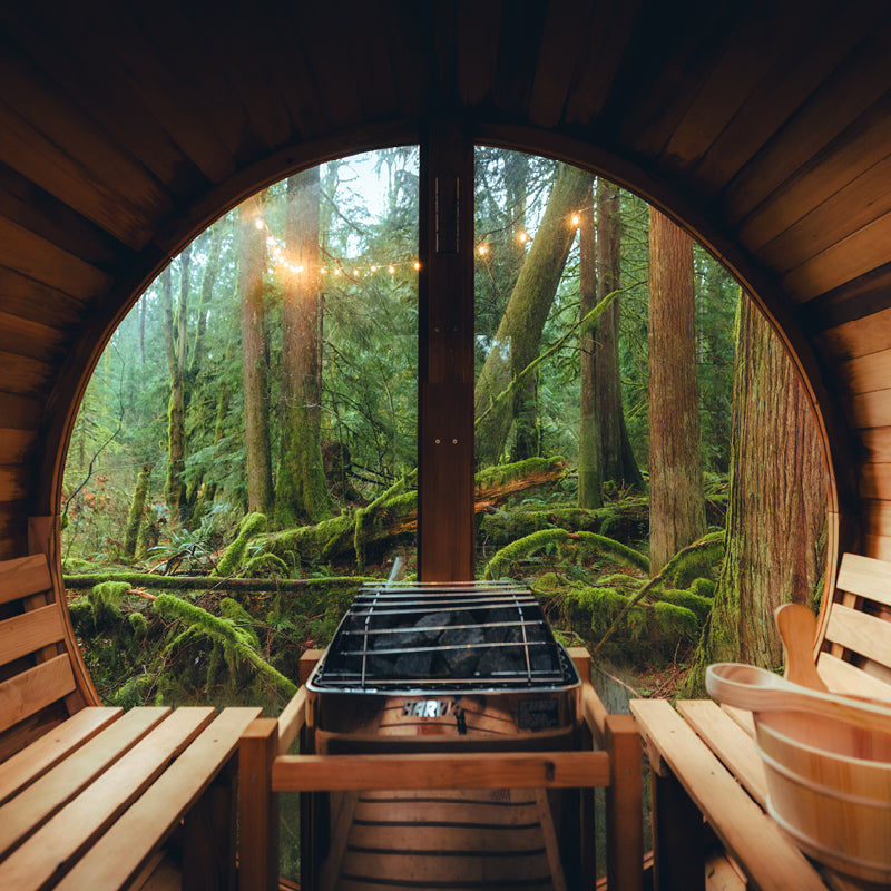 Vista 6-Person Outdoor Sauna by Redwood Outdoors