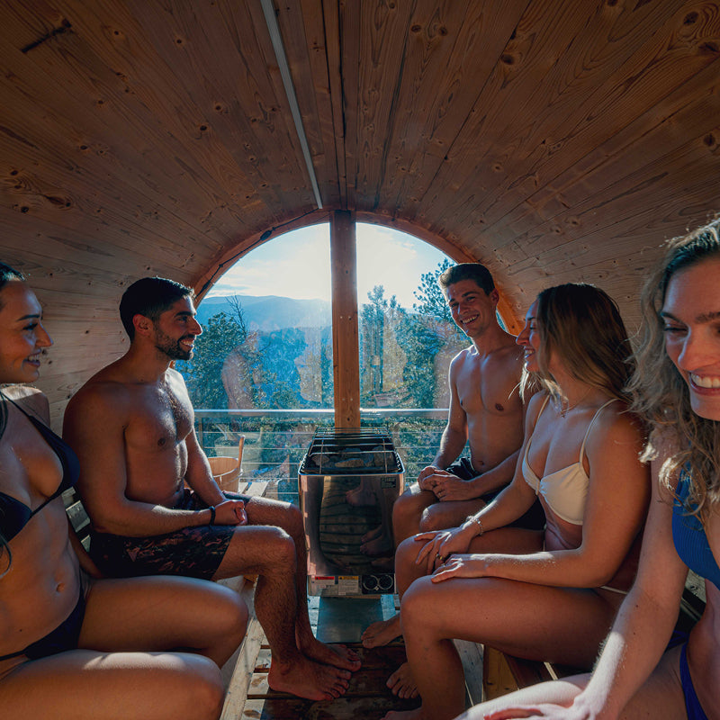 Vista 6-Person Outdoor Sauna by Redwood Outdoors