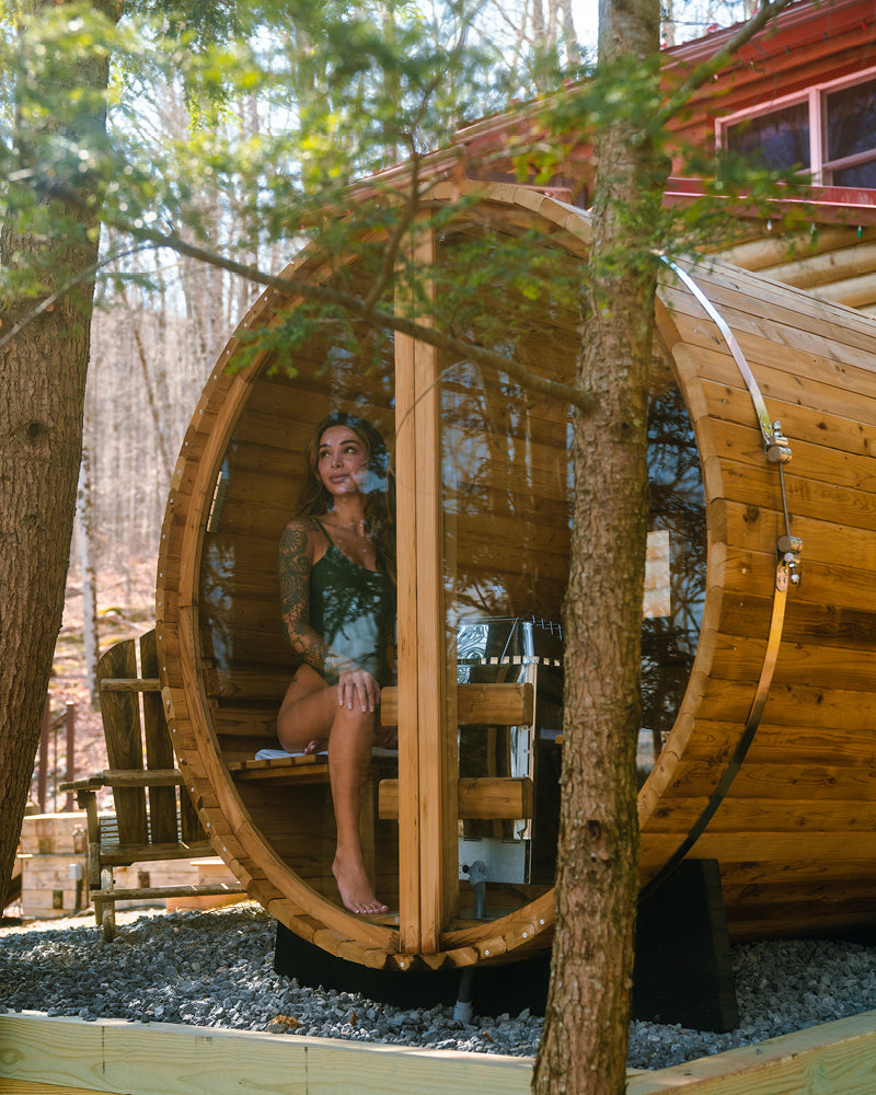 Vista 6-Person Outdoor Sauna by Redwood Outdoors