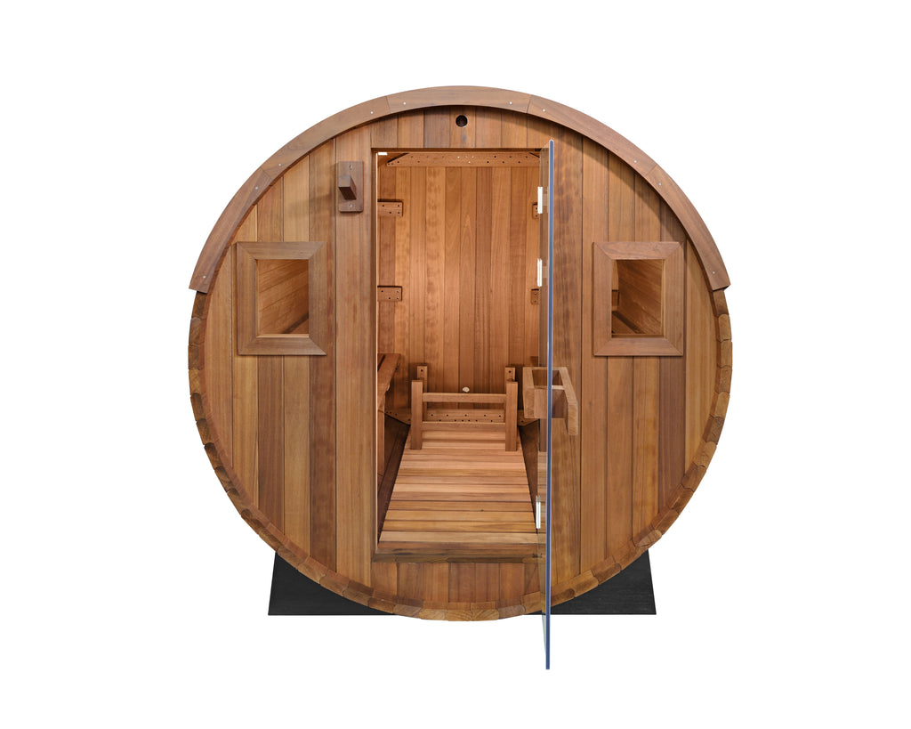 Barrel 6-Person Outdoor Sauna by Redwood Outdoors