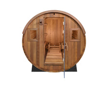Load image into Gallery viewer, Barrel 6-Person Outdoor Sauna by Redwood Outdoors