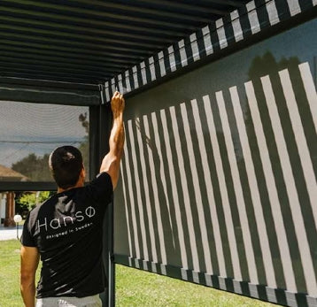 Retractable Sun-Shade for Pergolas
