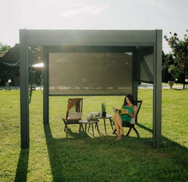 Retractable Sun-Shade for Pergolas