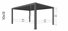 Load image into Gallery viewer, Aluminum Motorized Louvered Pergola with LED Lighting