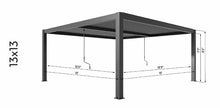 Load image into Gallery viewer, Aluminum Motorized Louvered Pergola with LED Lighting