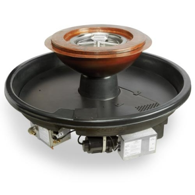 Evolution 360 Hammered Copper Fire and Water Bowl - front view